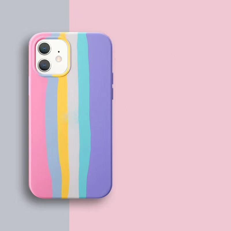 Compatible with Apple , Phone Case 11 Rainbow Liquid Shell Apple