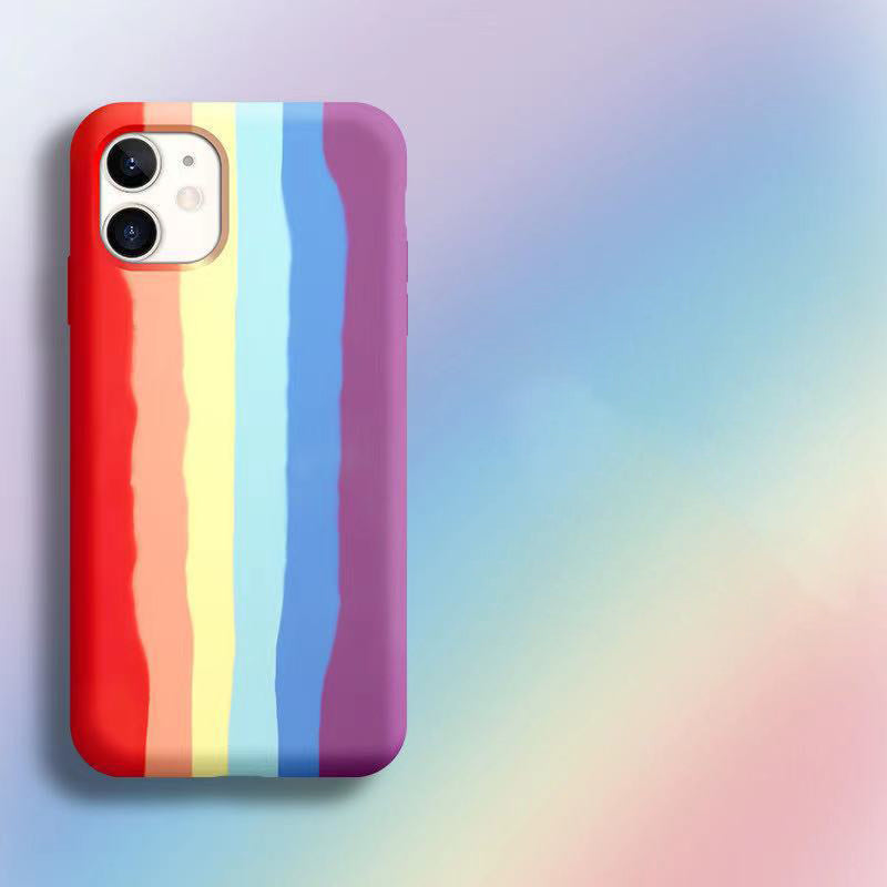 Compatible with Apple , Phone Case 11 Rainbow Liquid Shell Apple